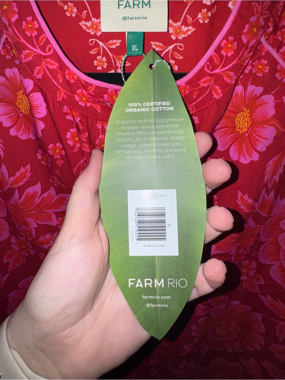 NWT FARM Rio Red Olivia Mini Dress - Picture 13 of 16